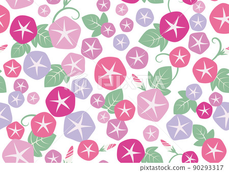 粉色牽牛花背景素材 90293317