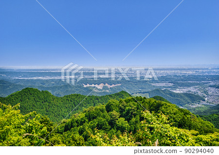 Tokyo Metropolitan Takao Jinba Natural Park View from the summit of Mt. Kagenobu toward the city center 90294040