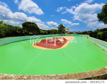 Roller skating stadium in Banshooka Park, Akune City 90294173