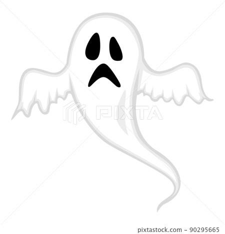 Halloween cartoon scary ghost 90295665