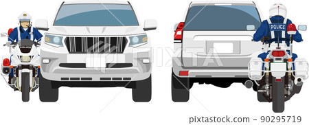 警方摩托車超速打擊前後 警方摩托車超速打擊前後 90295719