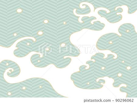 浮世繪觸波噴霧的圖像。 浮世繪觸波噴霧的圖像。 90296062