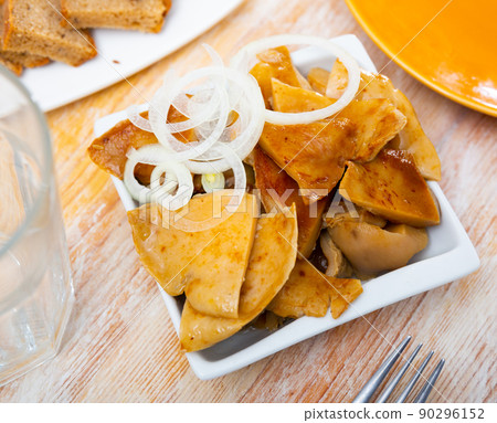 Pickled russula delica with onions Pickled russula delica with onions 90296152