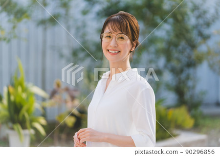 Garden and woman Garden and woman 90296856