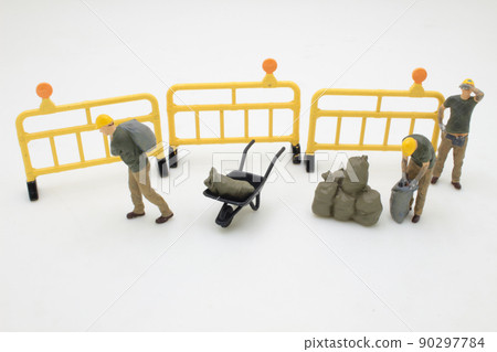 a group mini of Worker on the Road a group mini of Worker on the Road 90297784