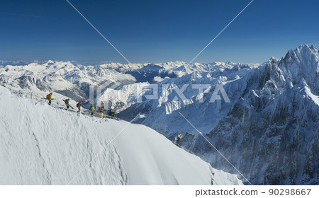 Landscape of Aiguille du Midi, Chamonix Mont Blanc valley, France Landscape of Aiguille du Midi, Chamonix Mont Blanc valley, France 90298667