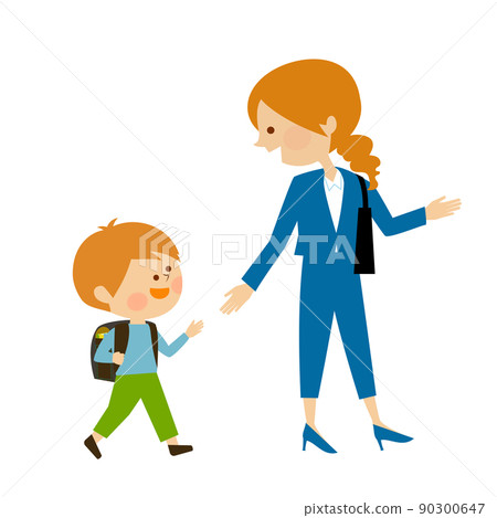 上班媽媽接送小學生 90300647