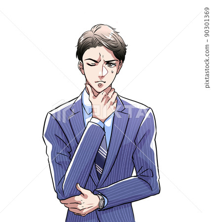 Worried young man Worried young man 90301369