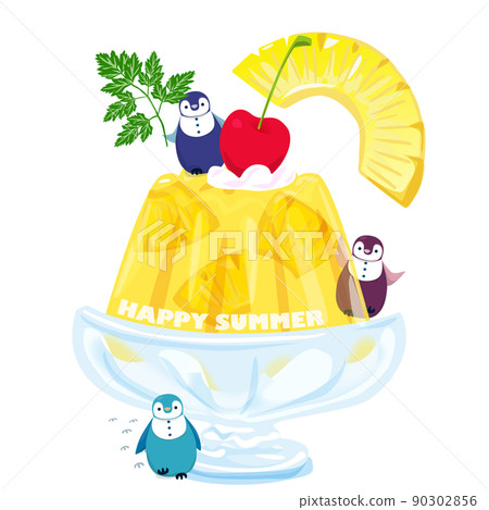 Jelly and baby penguins 90302856