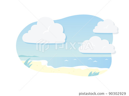 Sea_cloud_wave_landscape_simple_illustration_refreshing Sea_cloud_wave_landscape_simple_illustration_refreshing 90302929