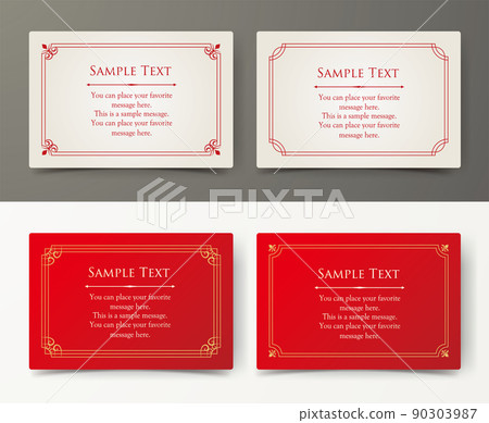 Luxury card design. Antique decorative design. Elegant edge pattern. Luxury card design. Antique decorative design. Elegant edge pattern. 90303987
