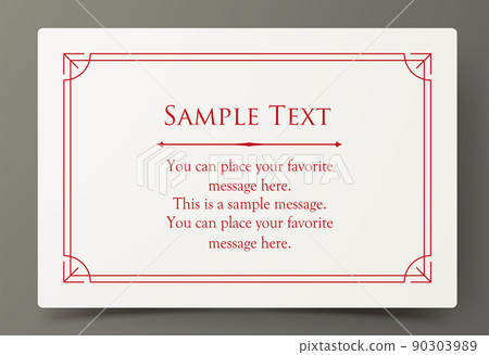 Luxury card design. Antique decorative design. Elegant edge pattern. Luxury card design. Antique decorative design. Elegant edge pattern. 90303989