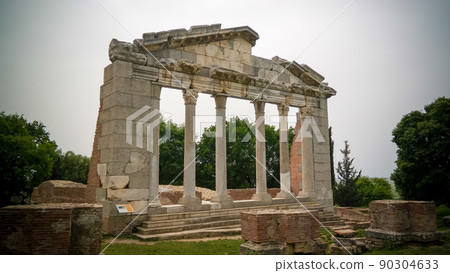 Monument of Agonothetes in Ruins of an ancient Greek city of Apollonia , Fier County, Albania Monument of Agonothetes in Ruins of an ancient Greek city of Apollonia , Fier County, Albania 90304633