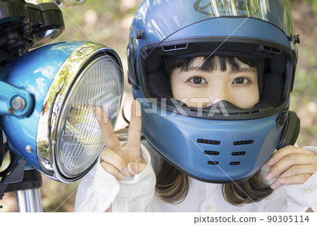 Bike girl image Bike girl image 90305114