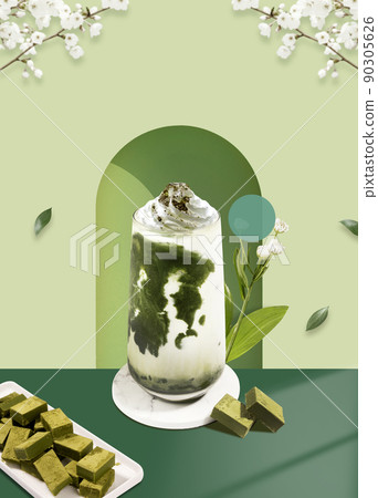 spring dessert poster, matcha, chocolate 90305626
