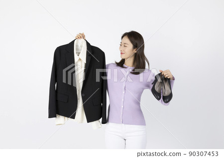 job interview_ asian korean young man in suit and shoes job interview_ asian korean young man in suit and shoes 90307453