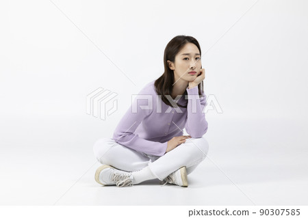 job interview preparation_ asian korean young woman and man, frustrated job interview preparation_ asian korean young woman and man, frustrated 90307585
