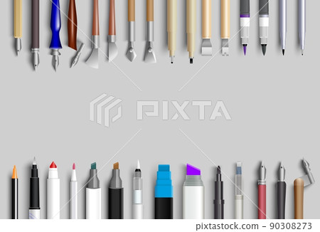 Calligraphy vector banner frame realistic 3d design 90308273