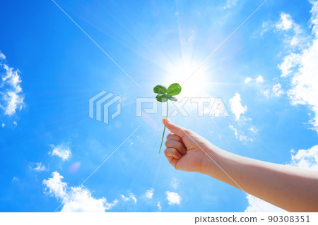 藍天下的四葉草 90308351