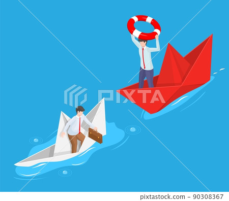 Business help and aid in crisis vector 90308367