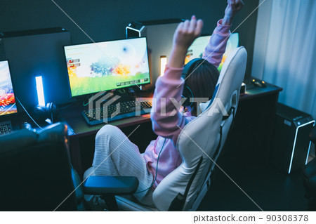 pc, fist pump, female 90308378
