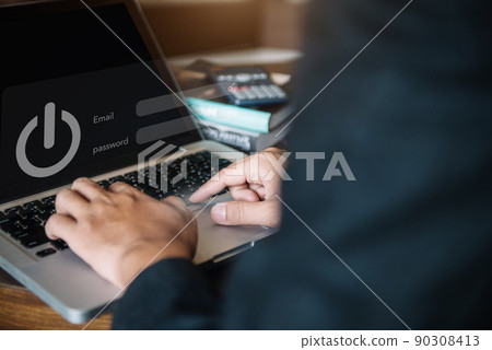Concept of cyber security, information security and encryption, secure access to user's personal information, secure Internet access, cybersecurity. Concept of cyber security, information security and encryption, secure access to user's personal information, secure Internet access, cybersecurity. 90308413