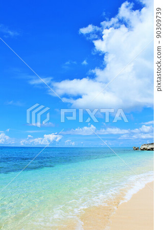 沖繩宮古島藍天和大海 沖繩宮古島藍天和大海 90309739