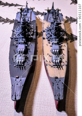 戰艦大和號和武藏號塑料模型模型 戰艦大和號和武藏號塑料模型模型 90311107