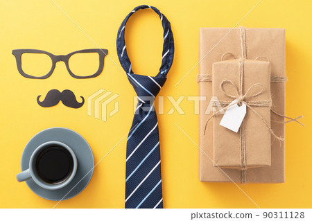 father's day background top view paper decoration Father's day father's day background top view paper decoration Father's day 90311128