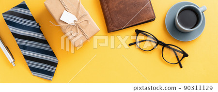 father's day background top view paper decoration Father's day father's day background top view paper decoration Father's day 90311129