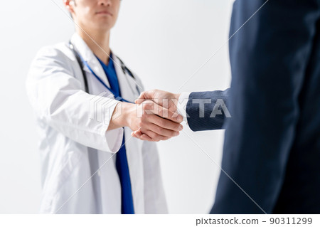 醫療影像商務握手在手 90311299