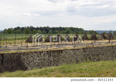 Reinforced concrete anti-tank barrier Reinforced concrete anti-tank barrier 90311343