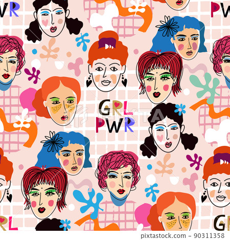 Girl Power pattern 1 Girl Power pattern 1 90311358