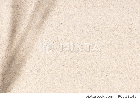 Beach Sand background texture with leaves shadow. Flat Sandy beach. Top view Beach Sand background texture with leaves shadow. Flat Sandy beach. Top view 90312143