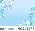 Watercolor-style collage with the image of ice 90313273