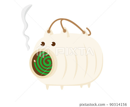 Pig-shaped mosquito coil incense holder made of pottery 90314156