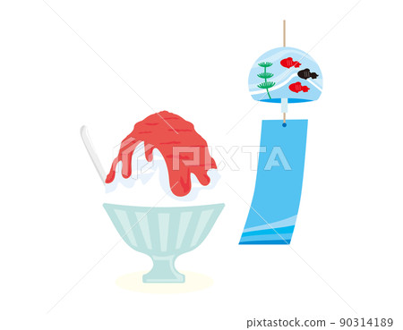 Wind chime shaved ice Wind chime shaved ice 90314189