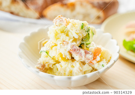 Handmade potato salad Handmade potato salad 90314329