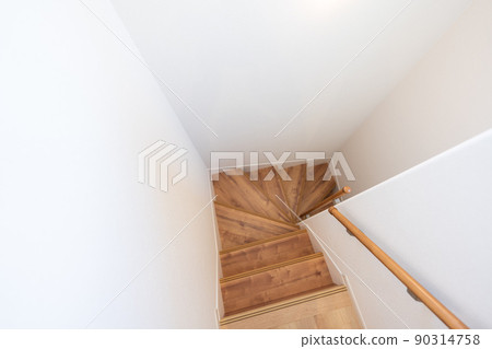 Fashionable stairs in a new house Fashionable stairs in a new house 90314758