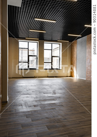 Empty open space office room with window 90314881