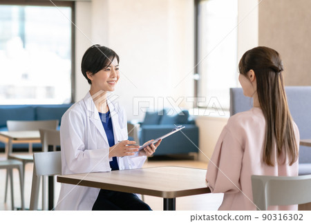 女醫生採訪病人 女醫生採訪病人 90316302