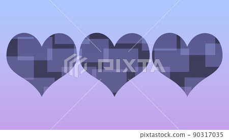 情人節心粉紅色紫色藍色藍色紫色背景虛擬空間 4k 背面圖像 90317035