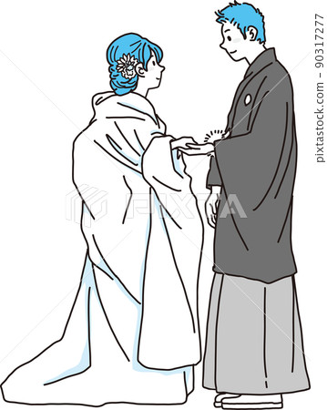 婚紗照_和服_青色 婚紗照_和服_青色 90317277