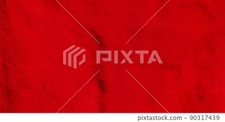 Red matte background of suede. Velvet texture of seamless leather. Red suede texture. 90317439