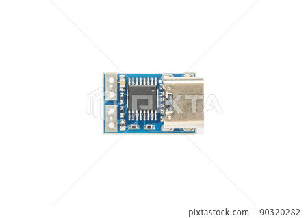 USB-C PD trigger module isolated on white background 90320282