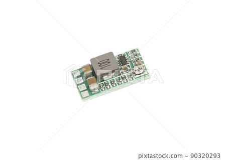 DC step-down transformer module isolated on white background 90320293