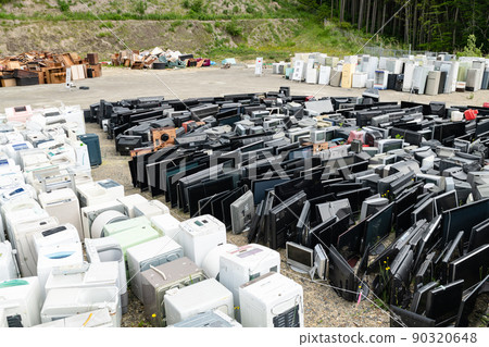Earthquake waste storage area Home appliances Refrigerator TV Earthquake waste storage area Home appliances Refrigerator TV 90320648