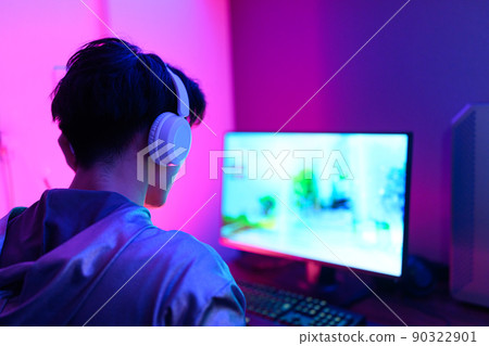 electronic sports, back view, gents 90322901