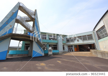 Earthquake Remains Ukedo Elementary School Ruins in Namie Town 90323441