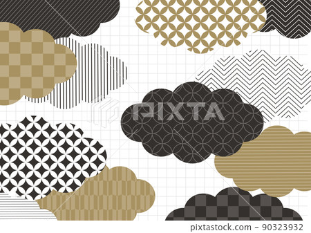 現代簡約的日本雲紋 現代簡約的日本雲紋 90323932